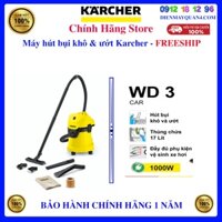 Máy hút bụi khô & ướt Karcher WD 3 Car - Romani - Karcher WD3 Car