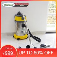 Máy hút bụi khô và ướt HiClean HC30 (thùng inox chống gỉ, dung tích 30L) - Hàng chính hãng