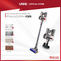 Máy Hút Bụi Không Dây Cầm Tay UNIQ Falcon Q5 Cao Cấp Có Đèn Pin Cây Lau Nhà Ga Giường Nệm Đệm Lông Sàn Ô Tô Thông Minh