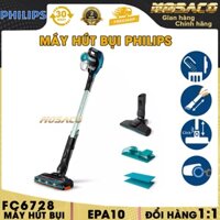 Máy hút bụi không dây dạng cán Philips FC6728 dung tích chứa bụi 0,4 L., đầu hút có gắn đèn LED để tìm - MOSACO