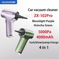 Máy hút bụi không dây Itutn ZX-102Pro Moonlight Purple / Hsinchu Green 5000Pa Hút / thổi / bơm / sạc Độ bền dài 4 trong 1 4000mAh Thích hợp cho ô tô / gia đình / ngoài trời Sử dụng Mini Portable