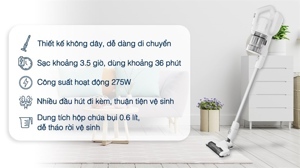 Máy hút bụi không dây siêu nhẹ Panasonic MC-SBV01W246
