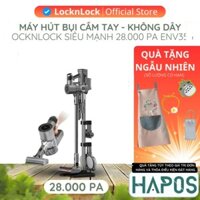 Máy hút bụi, lau nhà đa năng LocknLock không dây cao cấp pin trâu 60min, hút siêu mạnh 28000PA - BH 24 THÁNG - HAPOS