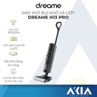 Máy hút bụi lau nhà khô và ướt Dreame H13 Pro Quốc tế - Lực hút 18.000Pa, tự giặt sấy con lăn, chính hãng BH 24 tháng