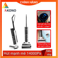 Máy hút bụi lau sàn khô ướt Akono S5 pro, Lực hút mạnh mẽ 14000Pa, tự động giặt và sấy khô giẻ lau