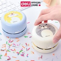 Máy hút bụi mini không dây cầm tay nhỏ nhắn tiện dụng Deli - Lực hút ổn đinh - Phù hợp vệ sinh bàn phím, laptop, góc học tập, nhà bếp, ô tô - TrắngXanh dương - 18883 - Màu Xanh