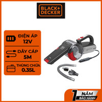 Máy hút bụi ô tô cầm tay 12V Black &amp; Decker PV1200AV-B1 - Hàng chính hãng