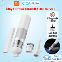 Máy Hút Bụi Ô Tô Cầm Tay Không Dây Xiaomi Youpin V01, Công suất 120W, Lực hút 4000Pa, Pin 5000mAh, Bảo hành 24 tháng