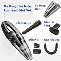 Máy hút bụi ô tô Rundong cầm tay mini giường nệm cho xe hơi thông minh không dây [ BẢO HÀNH 6 THÁNG ]