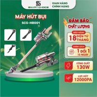 Máy Hút Bụi Sạc Pin SmartChoice SCG-HB001, Máy Hút Bụi Cầm Tay Không Dây 130W Lực Hút 12000Pa