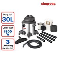 Máy hút bụi Shop Vac (Saigon Esco) Khô/Ướt/Thổi 30L 1800W Thép Không Gỉ - 92722205