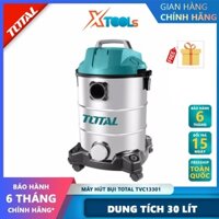Máy hút bụi Total TVC13301 Máy hút bụi cầm tay Công suất: 1300W Lưu lượng khí: 1.8CBM / phút Dung tích: 30L [XTOOLs]