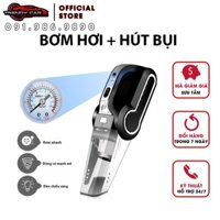 Máy Hút Bụi Và Bơm Lốp Ô Tô - Công Suất 120W 4 in 1 Bơm/Hút/Đèn Chiếu Sáng/Đồng Hồ Đo Áp Suất Lốp - K1014