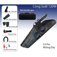 Máy Hút Bụi Và Bơm Lốp Ô Tô - Công Suất 120W 4 in 1 Bơm/Hút/Đèn Chiếu Sáng/Đồng Hồ Đo Áp Suất - K1012