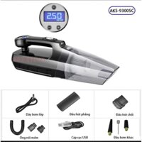 Máy Hút Bụi Xe Hơi Cầm Tay Kiêm Bơm Lốp Xe 4in1 Có dây Xài cổng sạc tẩu Oto