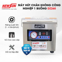 Máy Hút Chân Không, Đóng Gói Thực Phẩm Công Nghiệp 1 Buồng DZ260 NEWSUN - Sản Lượng 100-200 Túi Giờ -  Hàng Chính Hãng