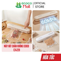 Máy hút chân không ECOCO 3 chế độ bảo quản thực phẩm tích hợp hàn miệng túi thế hệ mới, TẶNG KÈM 10 TÚI đựng cao cấp