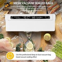 Máy hút chân không KOZEEY Máy hút chân không thực phẩm Máy đóng gói thực phẩm Dễ dàng xử lý Hộ gia đình Nhỏ gọn cho thịt Rau Bánh mì Đồ ăn nhẹ Trái cây