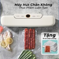 Máy hút chân không máy hàn niêm phong thực phẩm máy dán miệng đóng gói Máy Niêm Phong Miệng Túi Tự Động [Tặng 10 Túi Hút Chân Không]