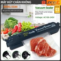 Máy hút chân không mini DZ280 hút chân không, hàn miệng túi  - máy ép chân không nhỏ gọn, tiện lợi, tặng kèm 10 túi