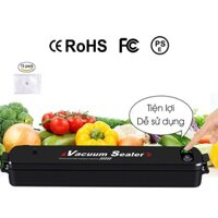 Máy hút chân không thực phẩm không kén túi Vacuum Sealer kiêm máy hàn miêng túi kèm 10 túi hút chân không