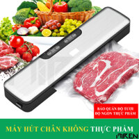 Máy Hút Chân Không Thực Phẩm Vacumm Sealer Đa Năng Hàn Miệng Túi Cao Cấp  Chế Độ Hút Khô, Ướt, Thịt &amp; Chế Độ Hút, Seal Thủ Công Cho Thực Phẩm Rau Củ Quả. Hạt, Bột, Mềm Tùy Chọn. Hàng Chính Hãng