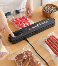 Máy hút chân không tốt Máy hút chân ko gia đình Máy hút chân ko - Máy Hút Chân Không Vacuum Sealer Z Tiện Dụng Ép Chân Không Bảo Quản Thực Phẩm Tốt - Bảo Hành 1 Đổi 1