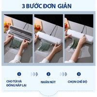 Máy Hút Chân Không Tự Động 2in1-Kiêm Hàn Miệng Túi Bảo Quản Thực Phẩm, Không Kén Túi Bh 12 Tháng