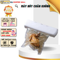 Máy Hút Chân Không Tự Động 2in1 Kiêm Hàn Miệng Túi Bảo Quản Thực Phẩm Không Kén Túi, Bảo Hành 12T