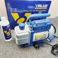 MÁY HÚT CHÂN KHÔNG VALUE 2.0 CFM MODEL: VE115N Lưu lượng bơm: 51-57 lít/phút Công suất: 1/4 Mã lực