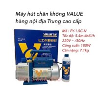 Máy hút chân không Value FY-1.5C-N dòng nội địa Trung cao cấp - Máy hút chân không điều hoà Value cao cấp