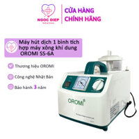 Máy hút dịch 1 bình tích hợp máy xông khí dung OROMI SS-6A - Bộ xông mũi họng 2 trong 1 - Hàng chính hãng - Máy xông  hút