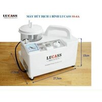Máy hút dịch,hút đờm 1 bình Yuwell 7E-A và máy hút dịch 1 bình Lucass