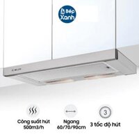 Máy Hút Mùi Âm Tủ Malloca K1506  K1507  K1509 - Công Suất Hút 500 m3h - Ngang 607090cm - Hàng Chính Hãng