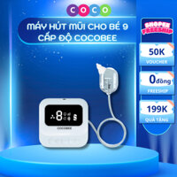 Máy hút mũi cầm tay cho bé COCO COCOBEE, máy hút mũi cho trẻ sơ sinh 9 cấp độ hút an toàn có đèn ban đêm và nhạc cho bé