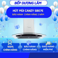 Máy hút mùi Canzy CZ SB07E Hút mùi kính cong công suất lớn, êm. máy hút khói nhà bếp. máy hút mùi nhà bếp chính hãng