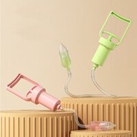 Máy hút mũi cho bé, dụng cụ vệ sinh mũi bằng silicon kéo bằng tay cho bé, dụng cụ chăm sóc bé có thể giặt và tái sử dụng