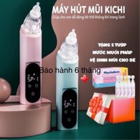 Máy hút mũi cho Bé Kichi Kichilachi - có tích pin sạc / Nước Muối Sinh Lý Physiodose DR PAPIE