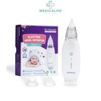Máy hút mũi cho bé, máy hút dịch đờm cho trẻ sơ sinh 3 cấp độ êm ái không gây đau BioHealth DQ21