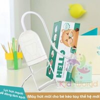 Máy hút mũi cho bé sơ sinh và trẻ nhỏ kéo tay Hello Nasal Aspirator HM05 lực hút mạnh, nhựa nguyên sinh và silicon cao c