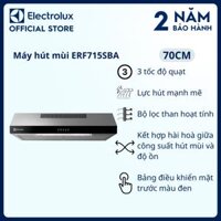 Máy hút mùi Electrolux dạng cổ điển 70cm ERF715SBA, Lực hút mạnh mẽ loại bỏ mùi hôi nhanh chóng, Dễ dàng vệ sinh Hàng chính hãng