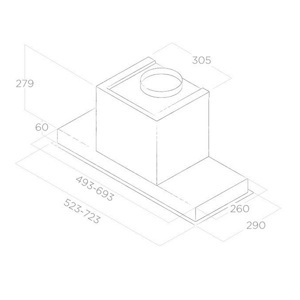 Máy hút mùi Elica Hidden HT