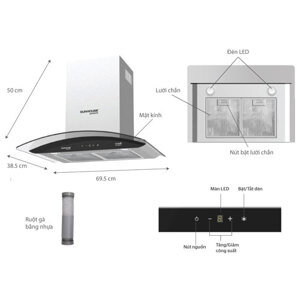 Máy hút mùi Sunhouse Mama MMB6682-70