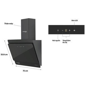 Máy hút mùi Sunhouse Mama MMB6818 70cm