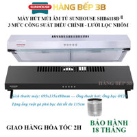 Máy hút mùi Sunhouse SHB6118I/SHB6118B độ ồn thấp - Hàng Bếp 3B