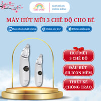 Máy Hút Mũi Xiaomi Cho Bé Sơ Sinh - Dụng Cụ Hút Mũi Cao Cấp Cho Bé Lực Hút Mạnh Tặng Kèm 3 Đầu Hút Mềm Mại An Toàn