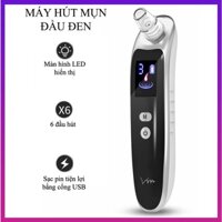 Máy hút mụn cầm tay 6 đầu trị mụn đầu đen với 3 chế độ làm sạch tận gốc nâng cơ trẻ hóa, cải thiện nếp nhăn - K1077