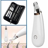 Máy hút mụn cầm tay BlackHead 3 đầu + Bộ nặn mụn 6 món kim loại không gỉ