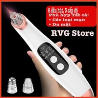 Máy hút mụn cầm tay mini, Rung Siêu âm, an toàn cho da mặt, hàng công ty, thế hệ mới 2020