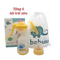 Máy Hút Sữa Bằng Tay Babuu Tặng Kèm 6 Túi Trữ Sữa, Tiện Dụng